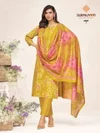 Poshak Vol 8 By Suryajyoti Pure Cotton Printed Kurti With Bottom Dupatta